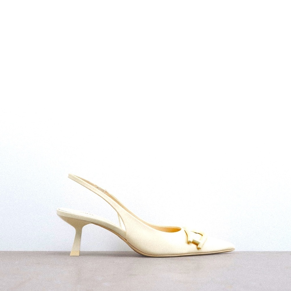 Chic Cream Slingback Heels